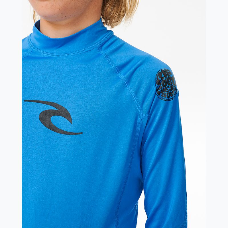 Детска блуза за плуване с дълъг ръкав Rip Curl Lycra Brand Wave UPF blue gum 5