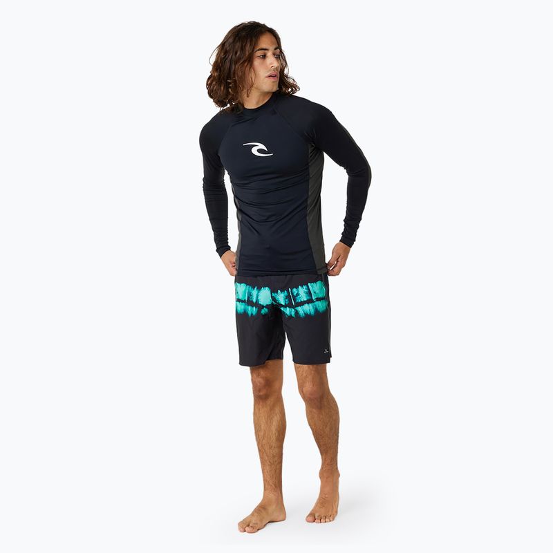 Мъжка блуза за плуване с дълъг ръкав Rip Curl Waves Upf Perf L/S black 2