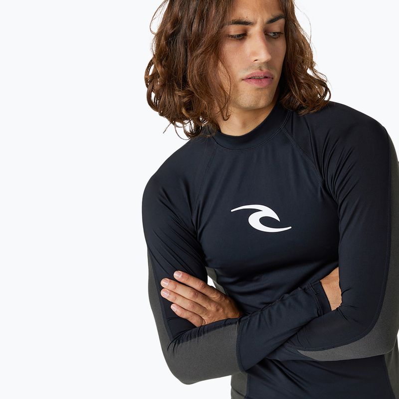 Мъжка блуза за плуване с дълъг ръкав Rip Curl Waves Upf Perf L/S black 5