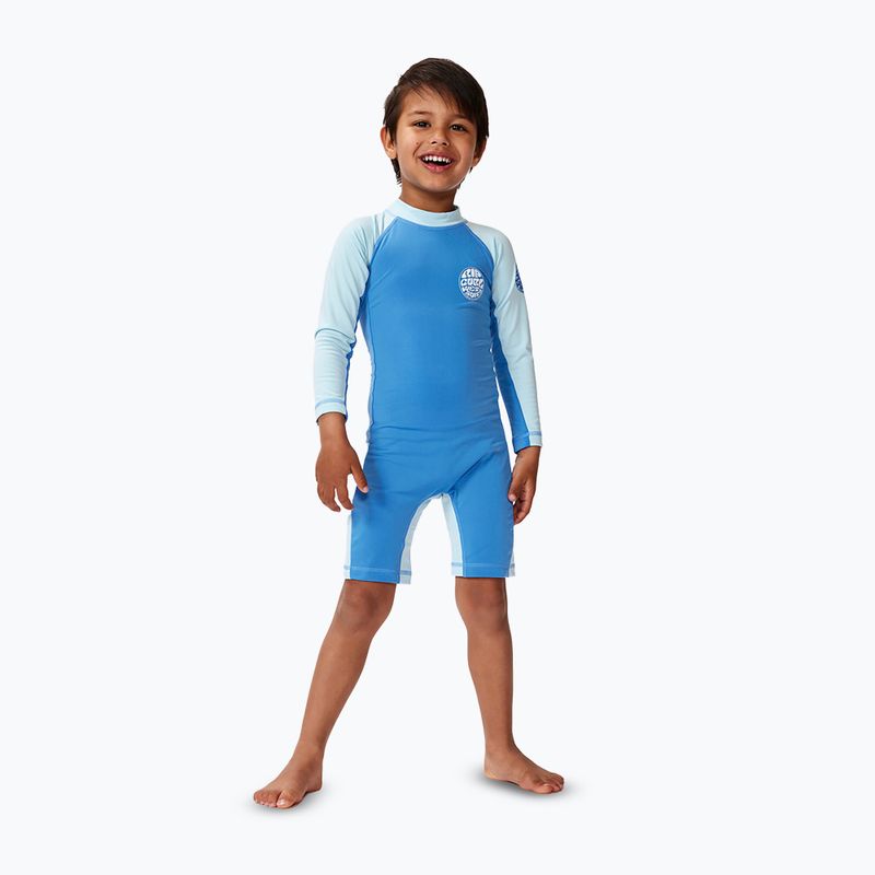 Детски UPF 50+ костюм Rip Curl Icons UV Brushed blue gum