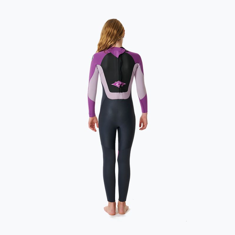 Детски неопренов костюм за плуване Rip Curl Omega 5/3 мм Back Zip GB Jr purple 2
