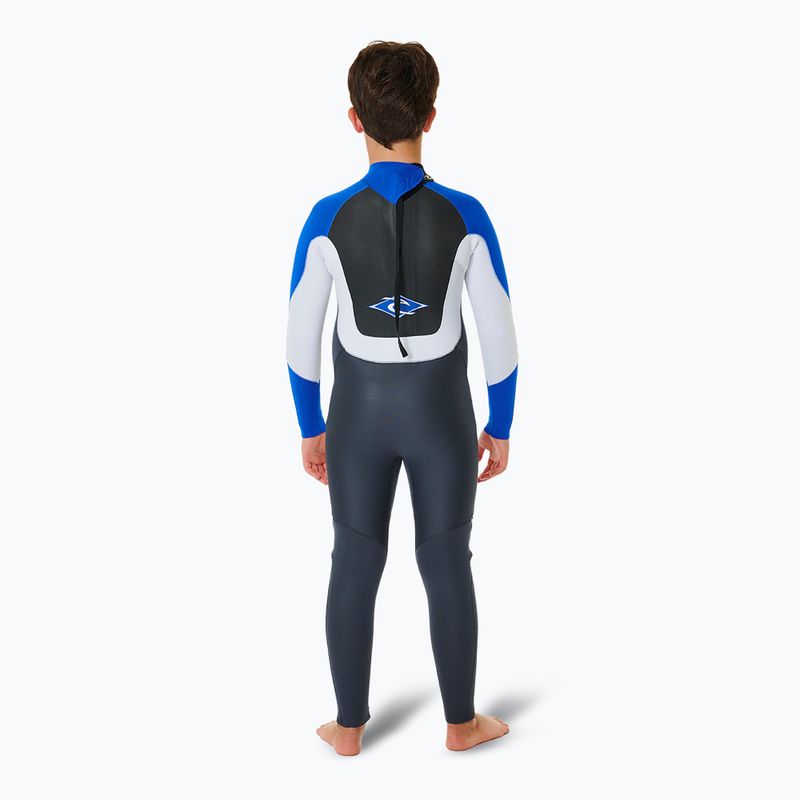 Rip Curl Omega 4/3 mm Back Zip blue детска пяна за плуване 2
