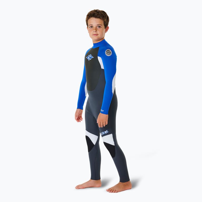 Rip Curl Omega 4/3 mm Back Zip blue детска пяна за плуване 3
