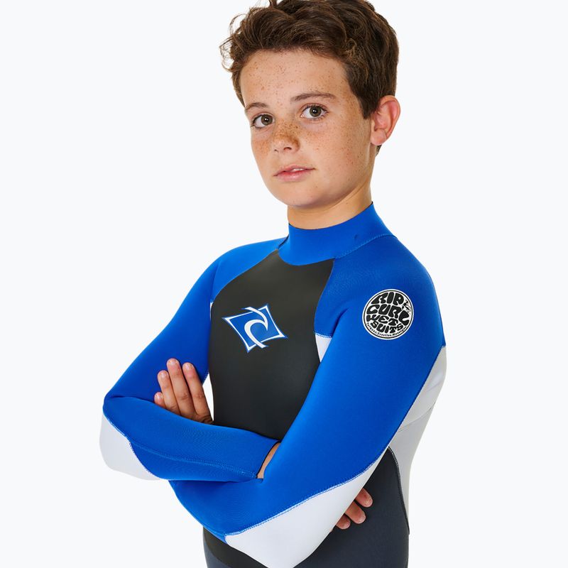 Rip Curl Omega 4/3 mm Back Zip blue детска пяна за плуване 4