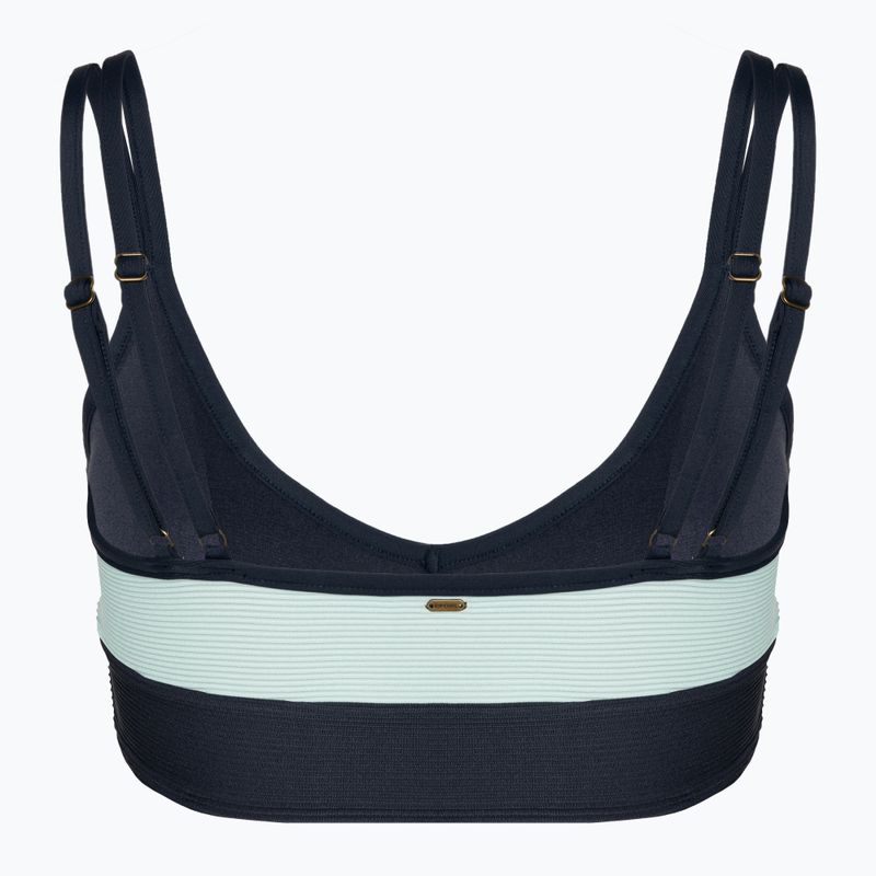 Горнище на бански костюм Rip Curl Block Party Spliced Crop navy 2