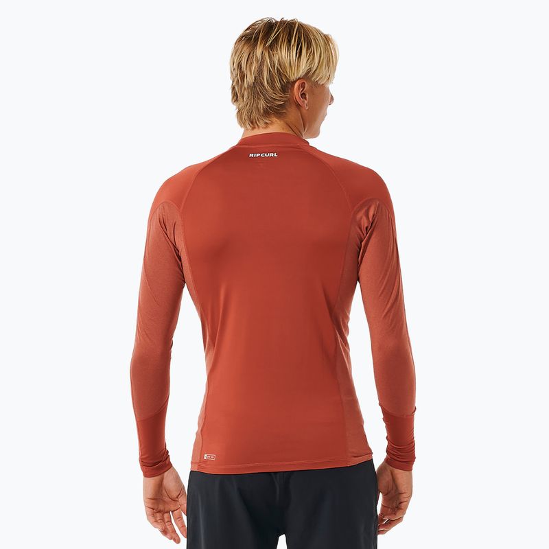 Мъжка блуза за плуване с дълъг ръкав Rip Curl Waves Upf Perf L/S red 4