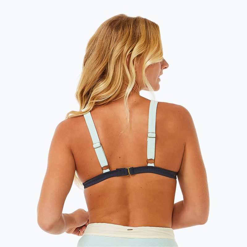 Горнище на бански костюм Rip Curl Block Party Spliced Fixed Tri navy 4