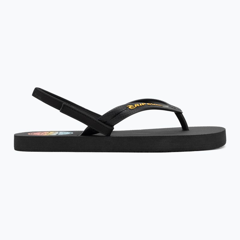 Детски джапанки Rip Curl Wetty Fade Bloom, измити, черни 2