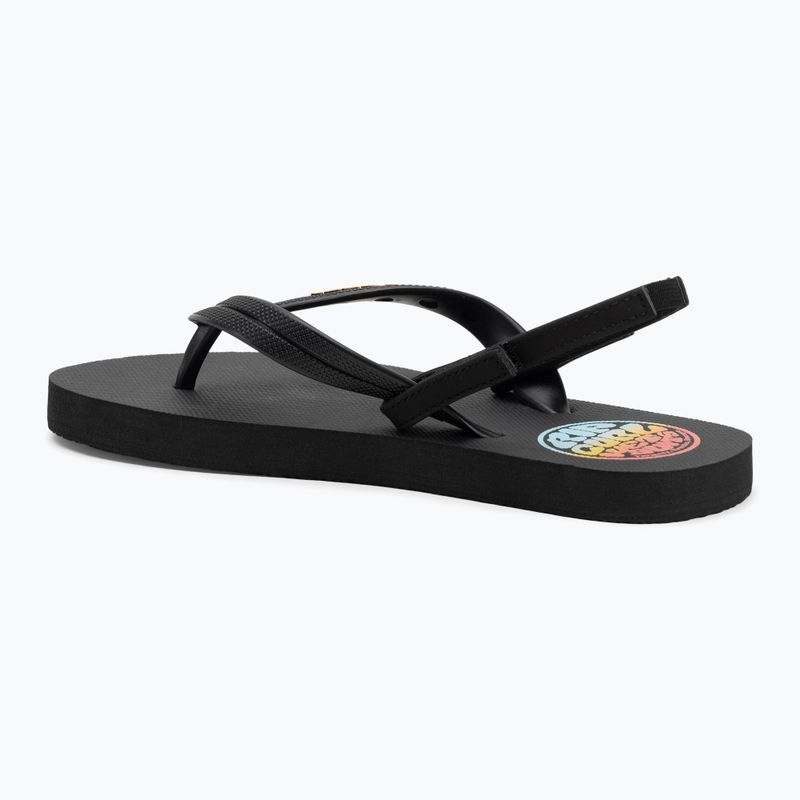 Детски джапанки Rip Curl Wetty Fade Bloom, измити, черни 3