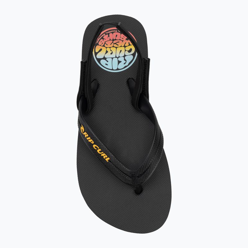 Детски джапанки Rip Curl Wetty Fade Bloom, измити, черни 5
