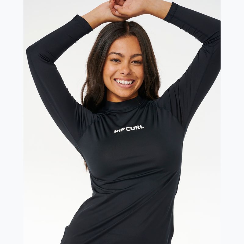Rip Curl Classic Surf UPF Swim Rashguard с дълъг ръкав за жени black 5