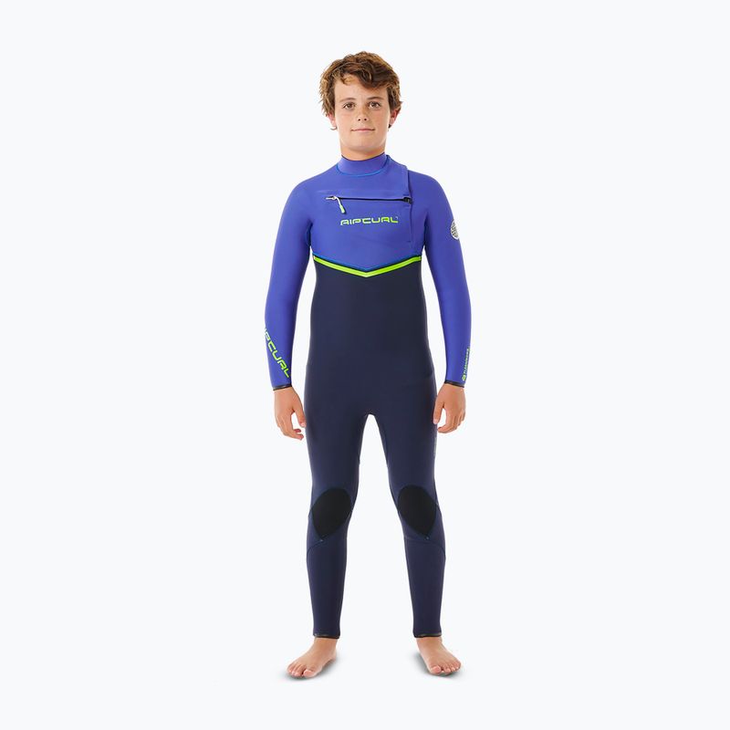 Rip Curl Flashbomb 3/2 mm Chest Zip детска пяна за плуване wild berry