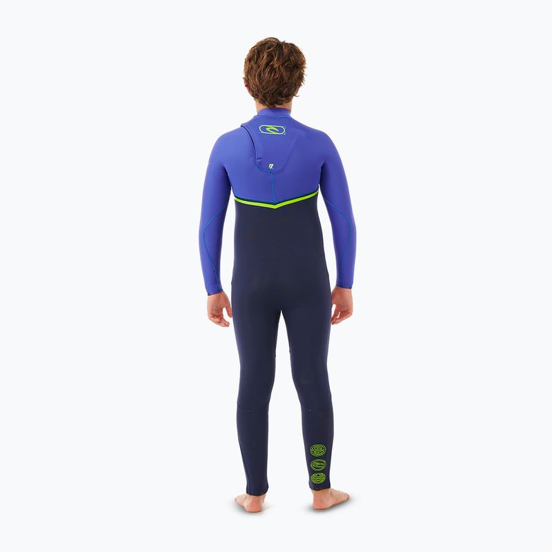 Rip Curl Flashbomb 3/2 mm Chest Zip детска пяна за плуване wild berry 2