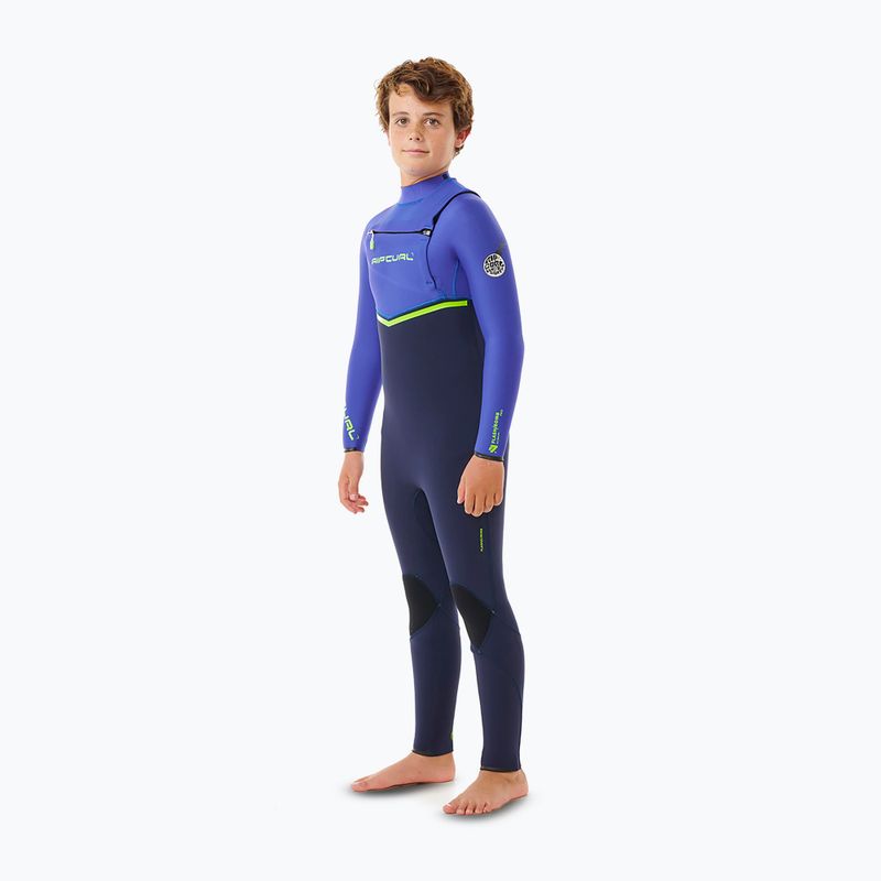 Rip Curl Flashbomb 3/2 mm Chest Zip детска пяна за плуване wild berry 3
