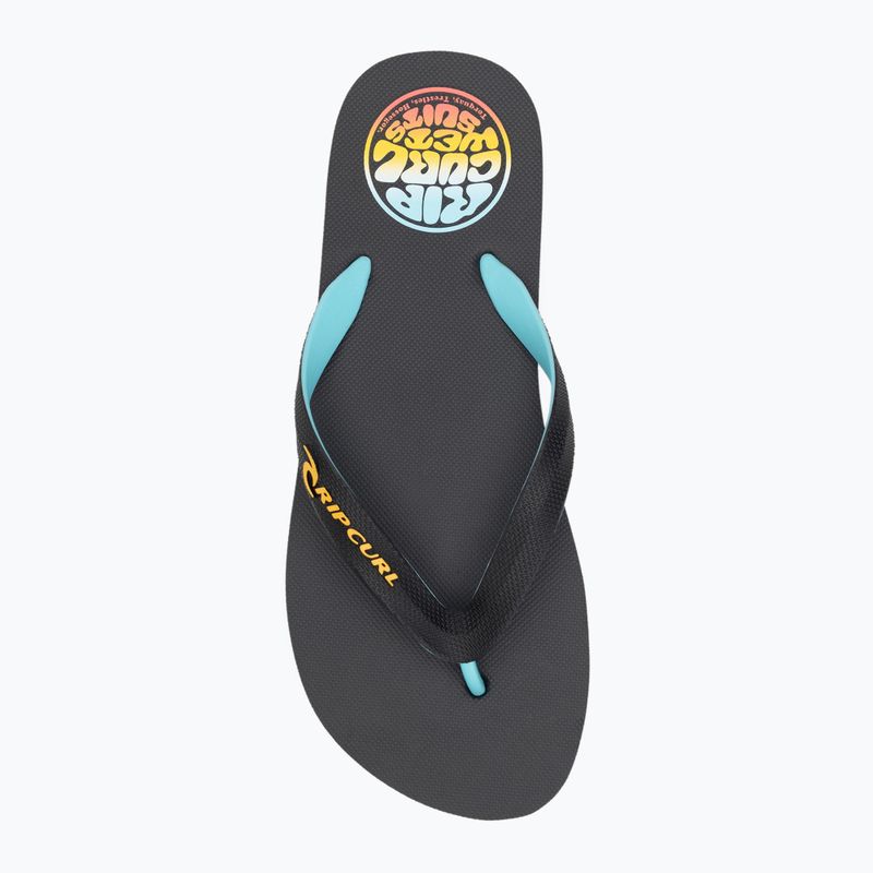Мъжки джапанки Rip Curl Wetty Fade Bloom, измити, черни 5