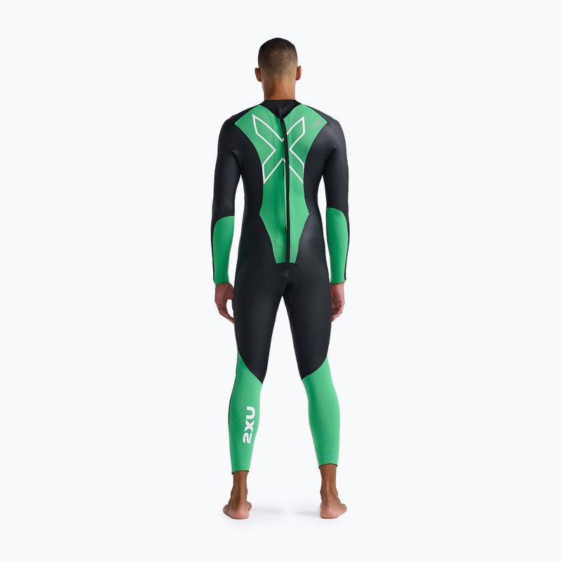 Мъжки спортен костюм за триатлон 2XU Propel Openwater black/bright green 2