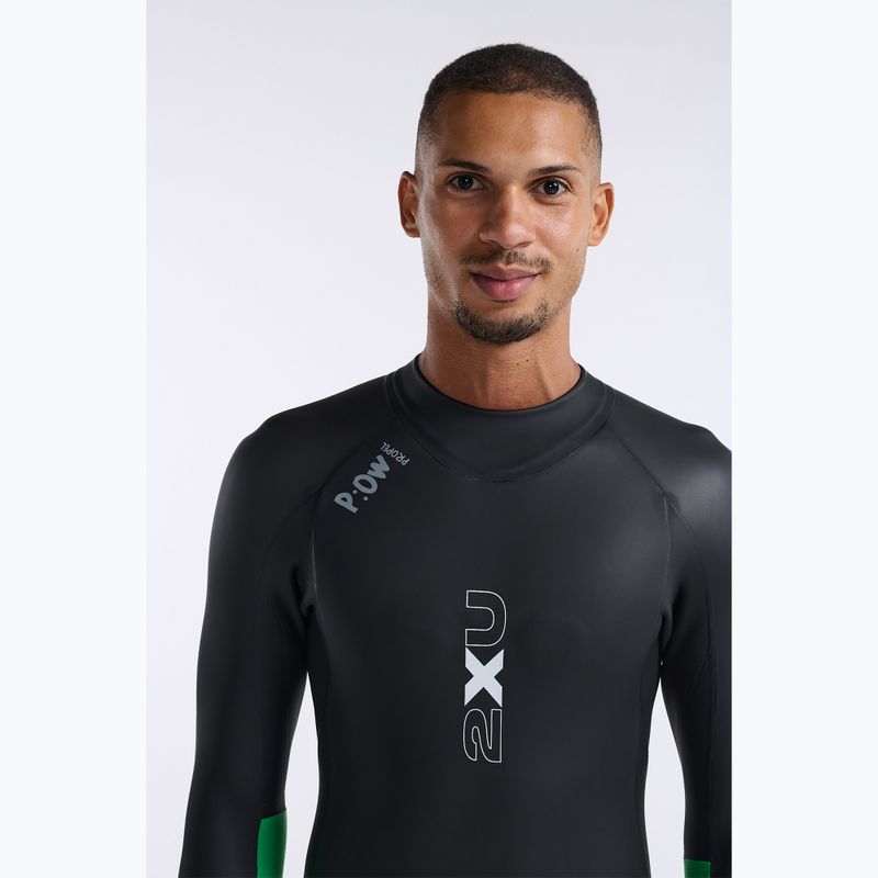 Мъжки спортен костюм за триатлон 2XU Propel Openwater black/bright green 5