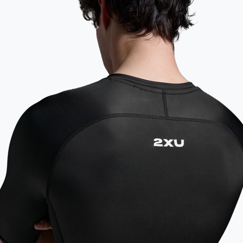 Мъжки гащеризон за триатлон 2XU Core Sleeved black/white 5