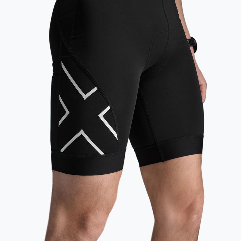 Мъжки костюм за триатлон 2XU Core Sleeved black/white 6