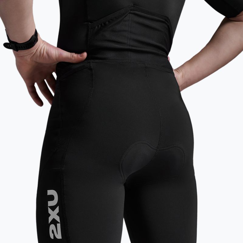 Мъжки гащеризон за триатлон 2XU Core Sleeved black/white 7