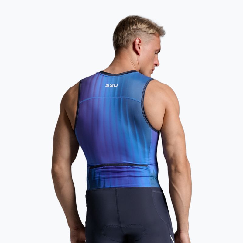 Мъжки костюм за триатлон 2XU Core azure blue/midnight 7