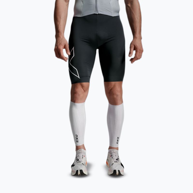 Аеродинамични ленти 2XU Light Speed Aero Calf Guards white/black 5