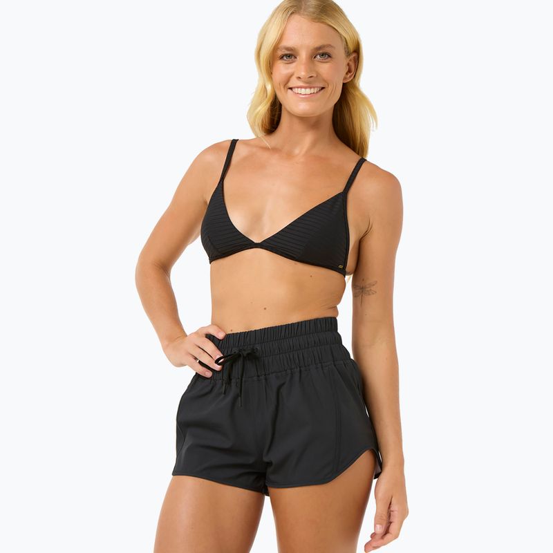 Дамски къси панталони за плуване Rip Curl Retro Volley с висока талия 3", черни 4