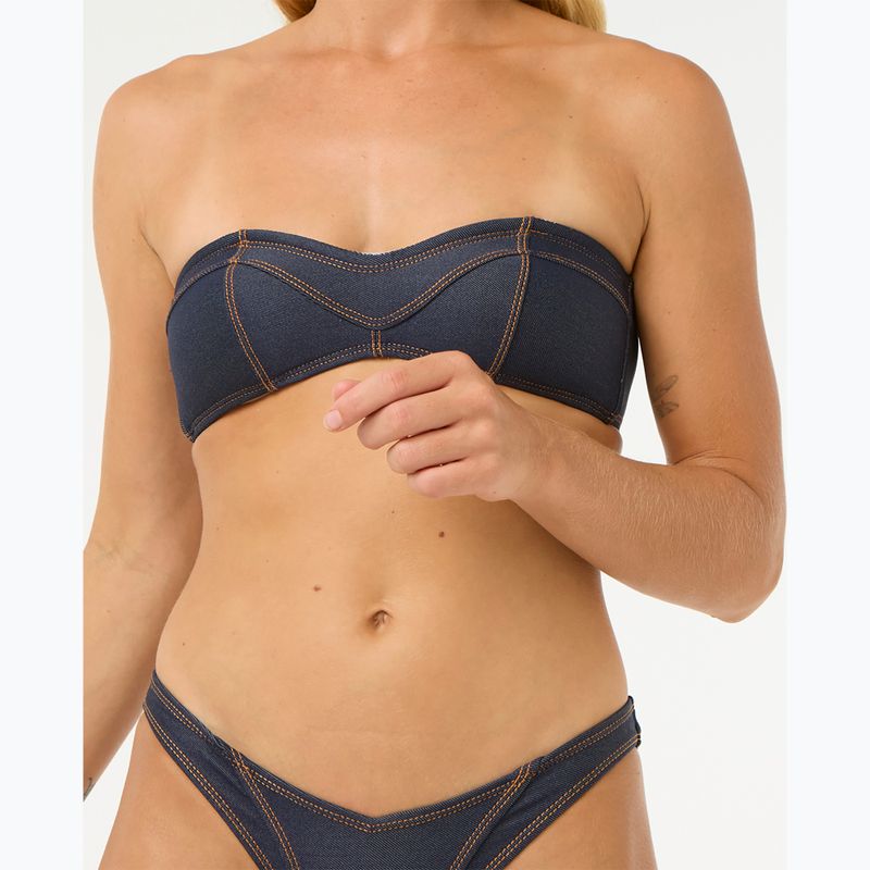 Rip Curl Dalias Denim Bandeau Горна част на бански костюм деним синьо 4