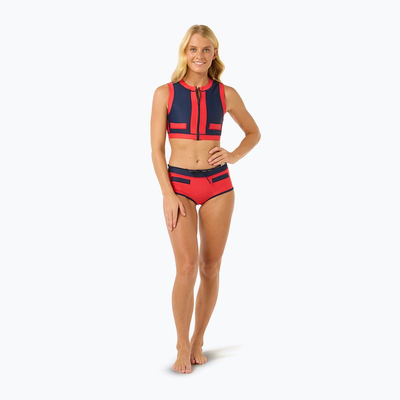 Rip Curl Coco Жилетка с къс ръкав Горна част на бански костюм червено/тъмно синьо 2