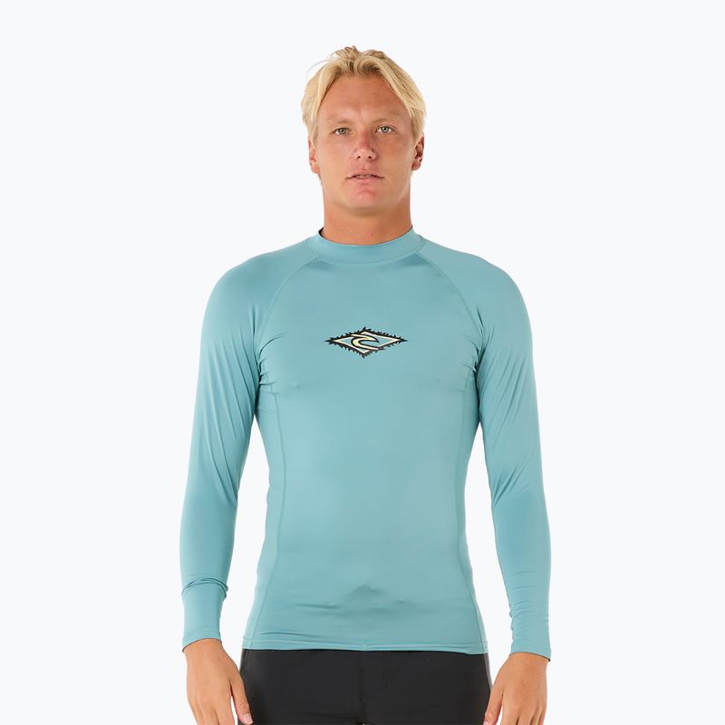 Мъжки ръкав Rip Curl Raw Energy UPF Performance blue lagoon за плуване с дълъг ръкав