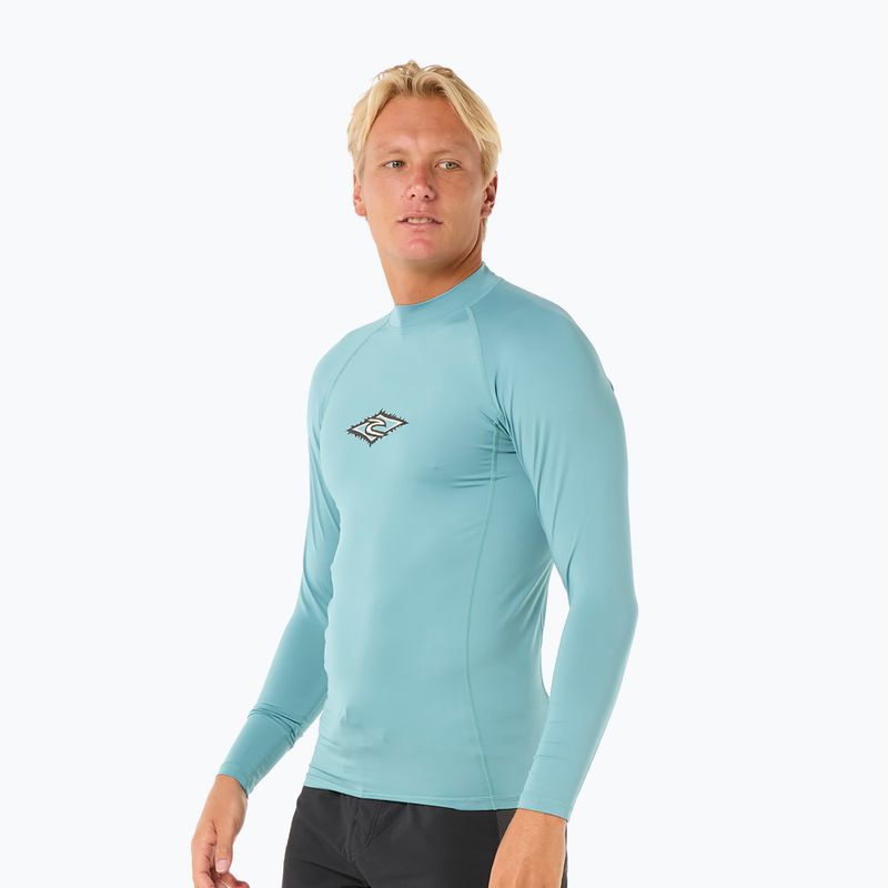 Мъжки ръкав Rip Curl Raw Energy UPF Performance blue lagoon за плуване с дълъг ръкав 4