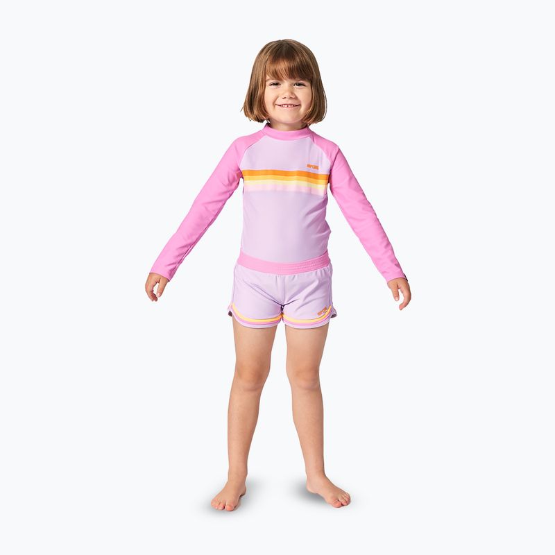 Rip Curl детска плувна жилетка с дълъг ръкав Rainbow Tide Rash Vest, яркорозова 2
