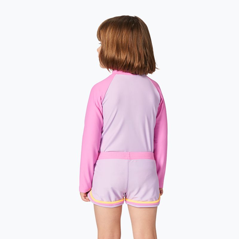 Rip Curl детска плувна жилетка с дълъг ръкав Rainbow Tide Rash Vest, яркорозова 3
