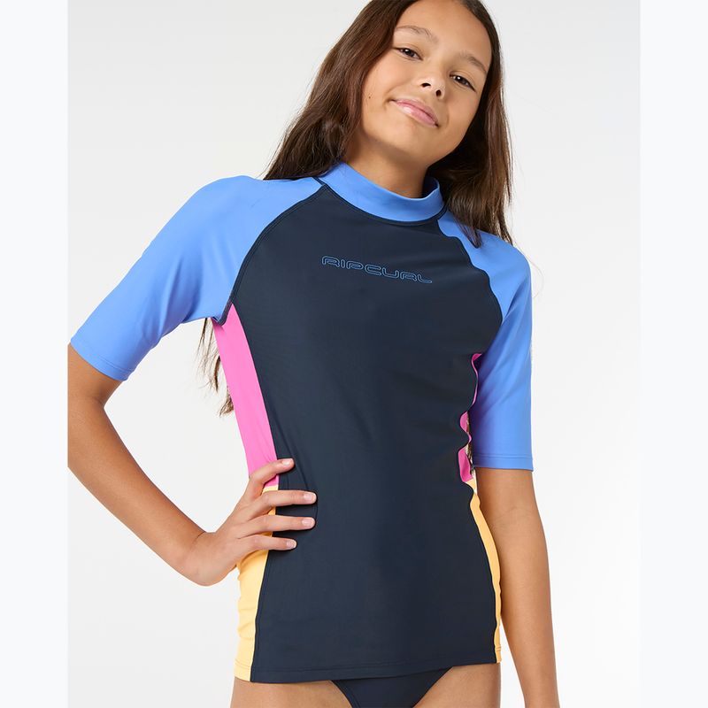Детска плувна риза Rip Curl Block Party Rash Vest navy 4