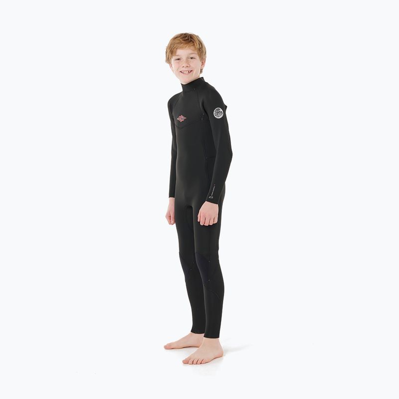 Детски неопренов костюм за плуване Rip Curl Dawn Patrol 3/2 mm Back Zip black 3