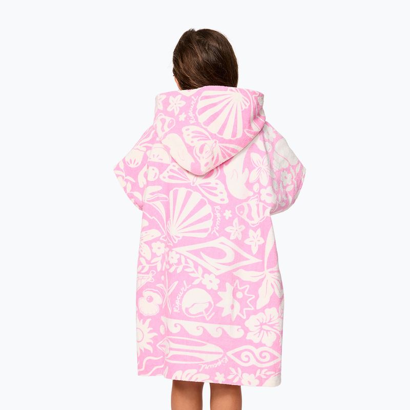 Дамско пончо Rip Curl Mixed Snap Cotton Hooded pink 2
