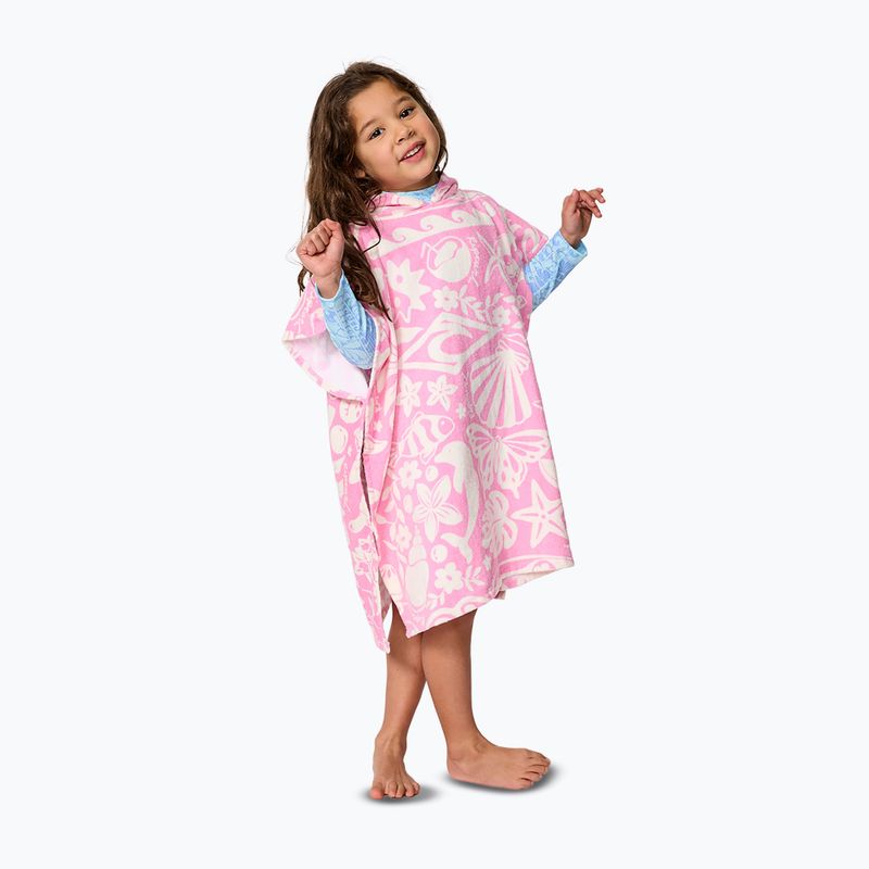 Дамско пончо Rip Curl Mixed Snap Cotton Hooded pink 3