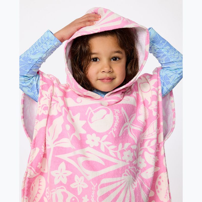 Дамско пончо Rip Curl Mixed Snap Cotton Hooded pink 4