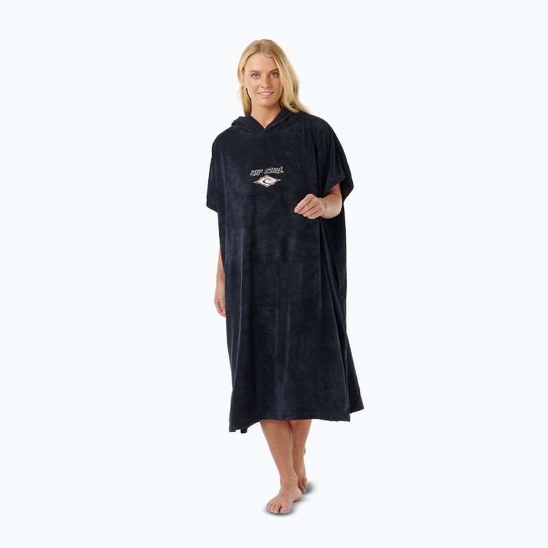 Дамско пончо Rip Curl Classic Surf Hooded black/off white 4