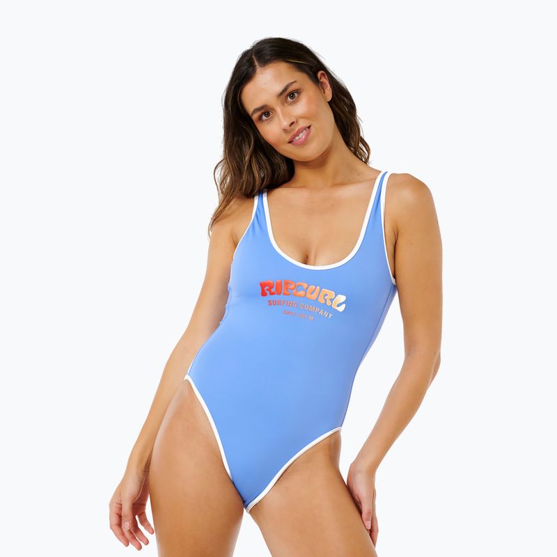 Цял бански костюм Rip Curl Surf Puff sky blue 4