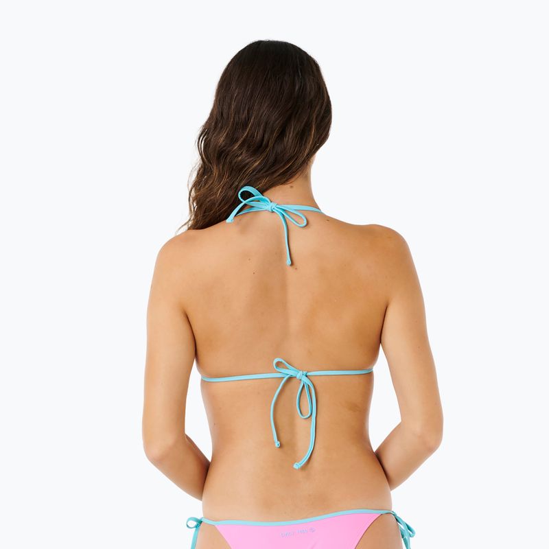Горнище от бански костюм Rip Curl Surf Puff Sliding Tri light pink 3