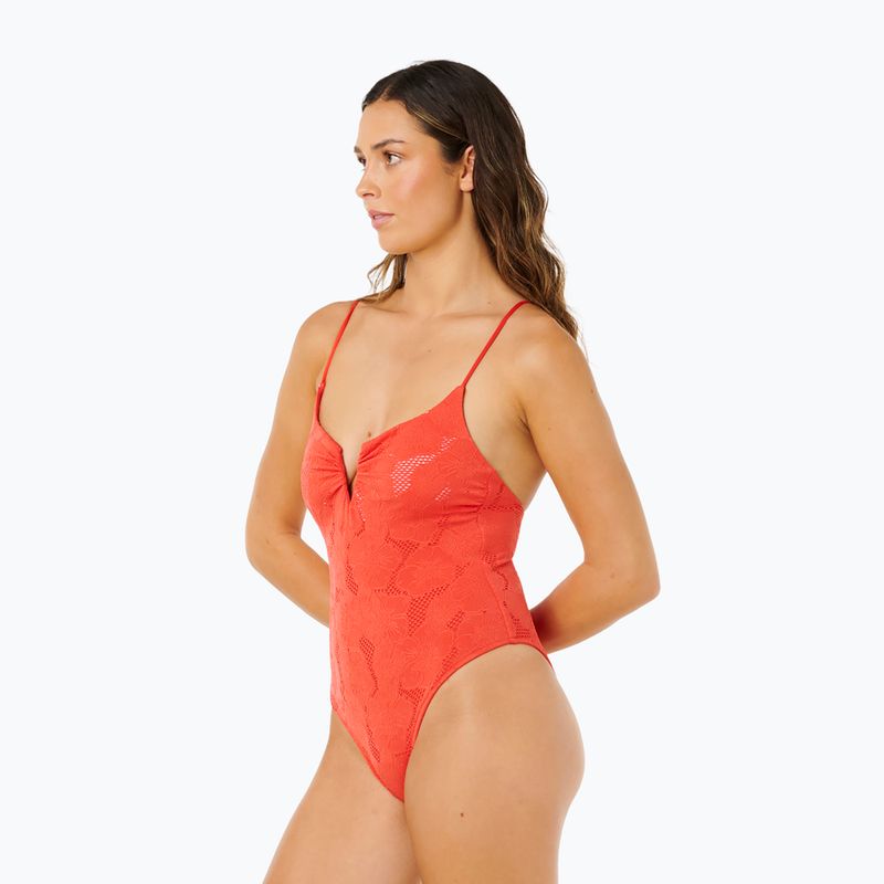 Дамски цял бански Rip Curl Oasis V Wire Multi Fit red 4