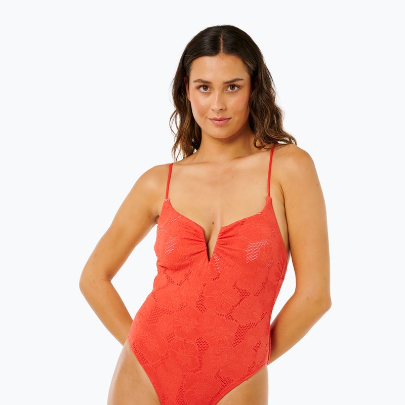 Дамски цял бански Rip Curl Oasis V Wire Multi Fit red 5