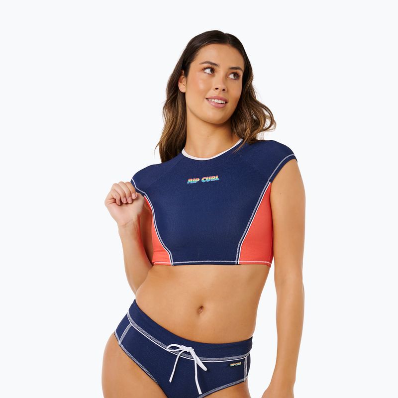 Дамска тениска за плуване Rip Curl Surf Tide Crop Rashvest dark navy 5