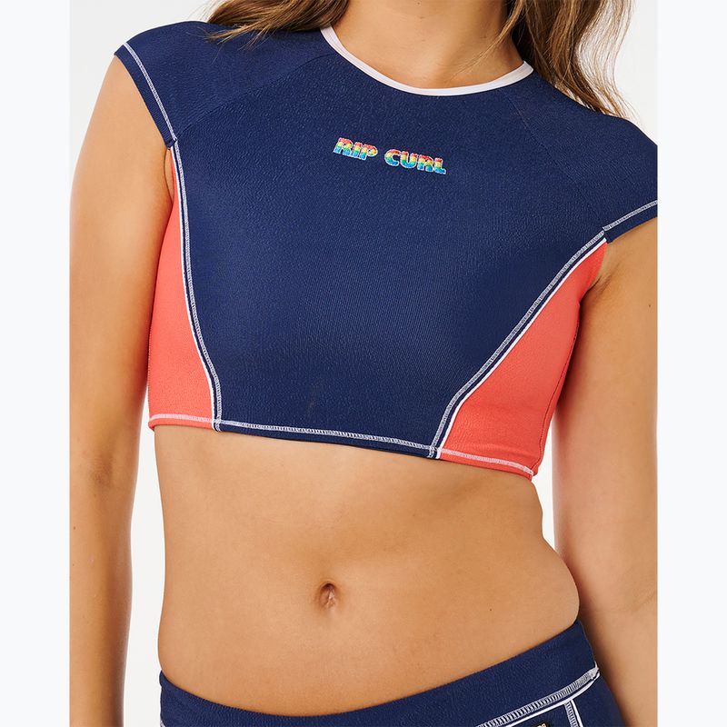 Дамска тениска за плуване Rip Curl Surf Tide Crop Rashvest dark navy 6
