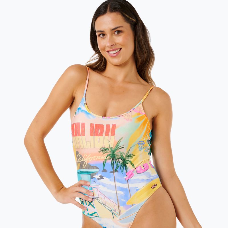 Дамски цял бански Rip Curl Hotel Malibu Cheeky multicolor 5