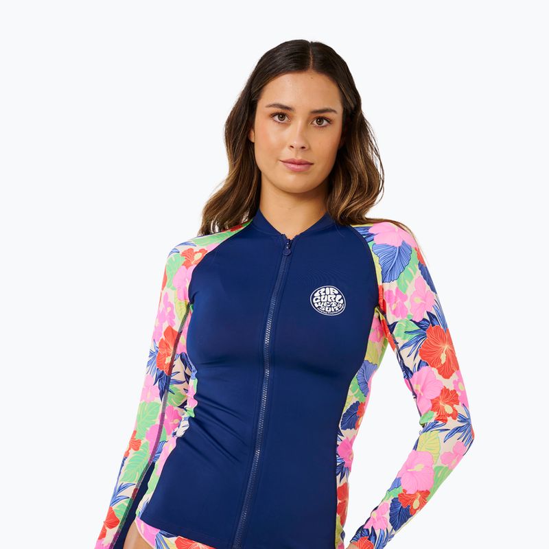 Дамска блуза с дълъг ръкав за плуване Rip Curl Party Wave Upf Zip multicolor 5