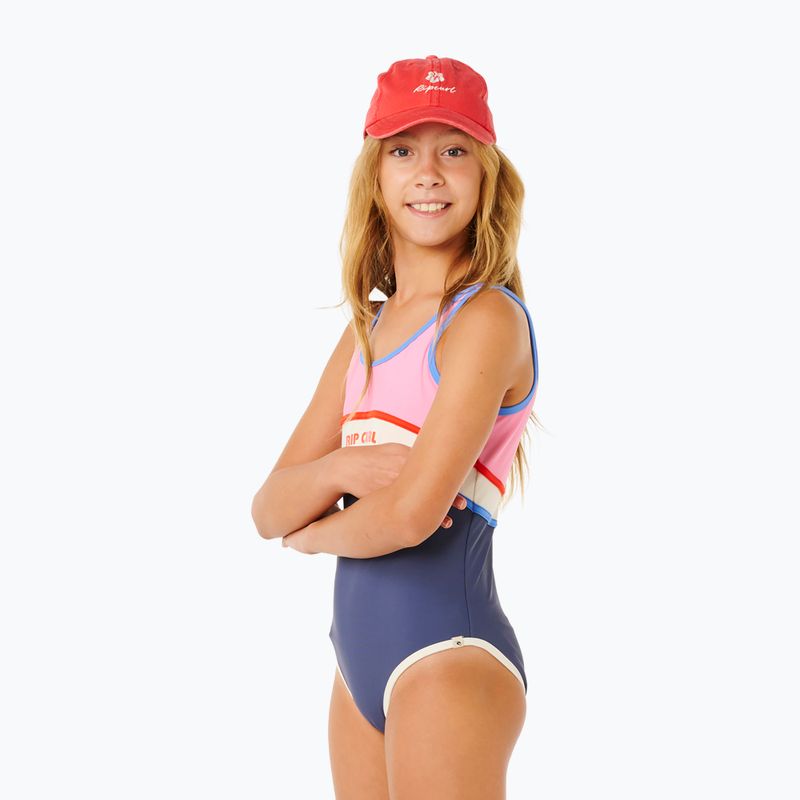Детски цял бански костюм Rip Curl Surf Revival navy 5