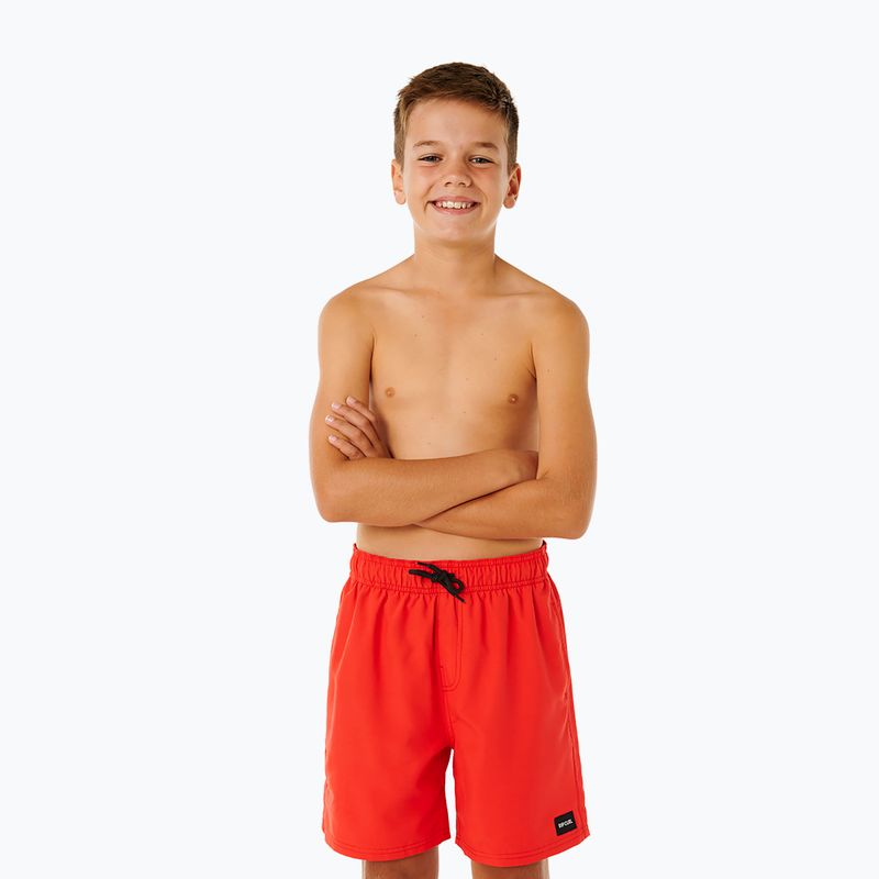 Детски плажни шорти Rip Curl Offset Volley red