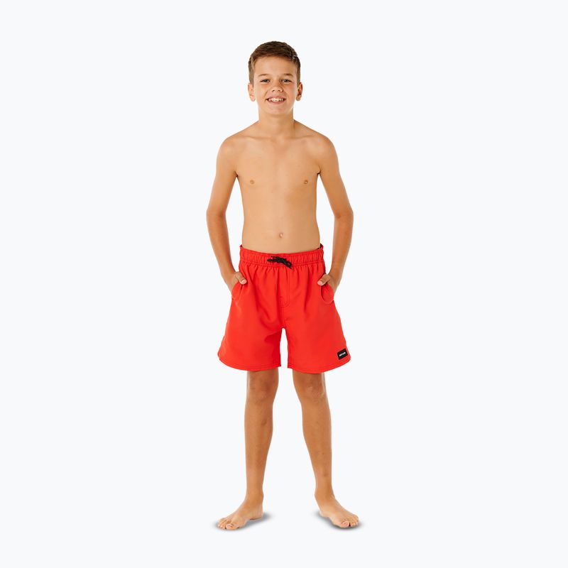 Детски плажни шорти Rip Curl Offset Volley red 2